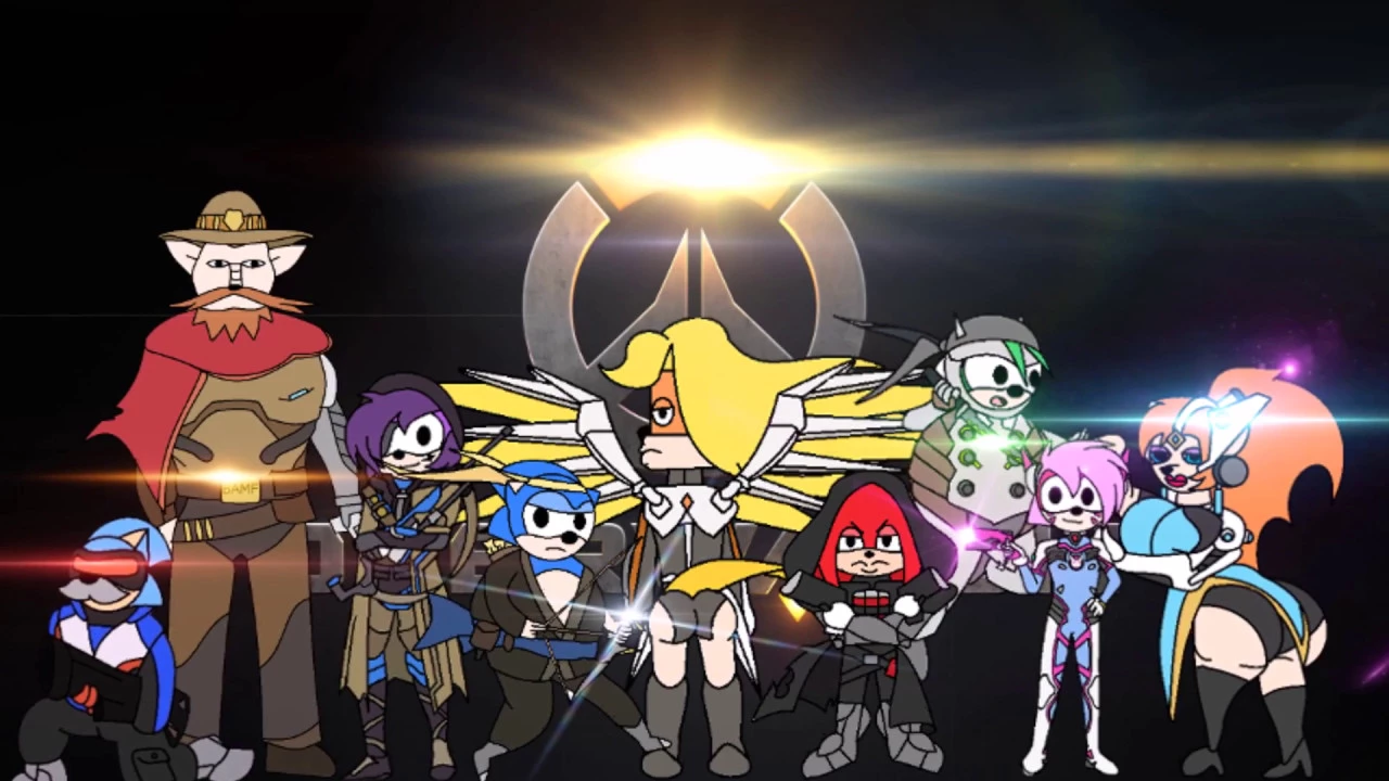 Sonic Underground/Overwatch crossover poster DOWNLOAD LINK IN DESCRIPTION